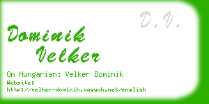 dominik velker business card